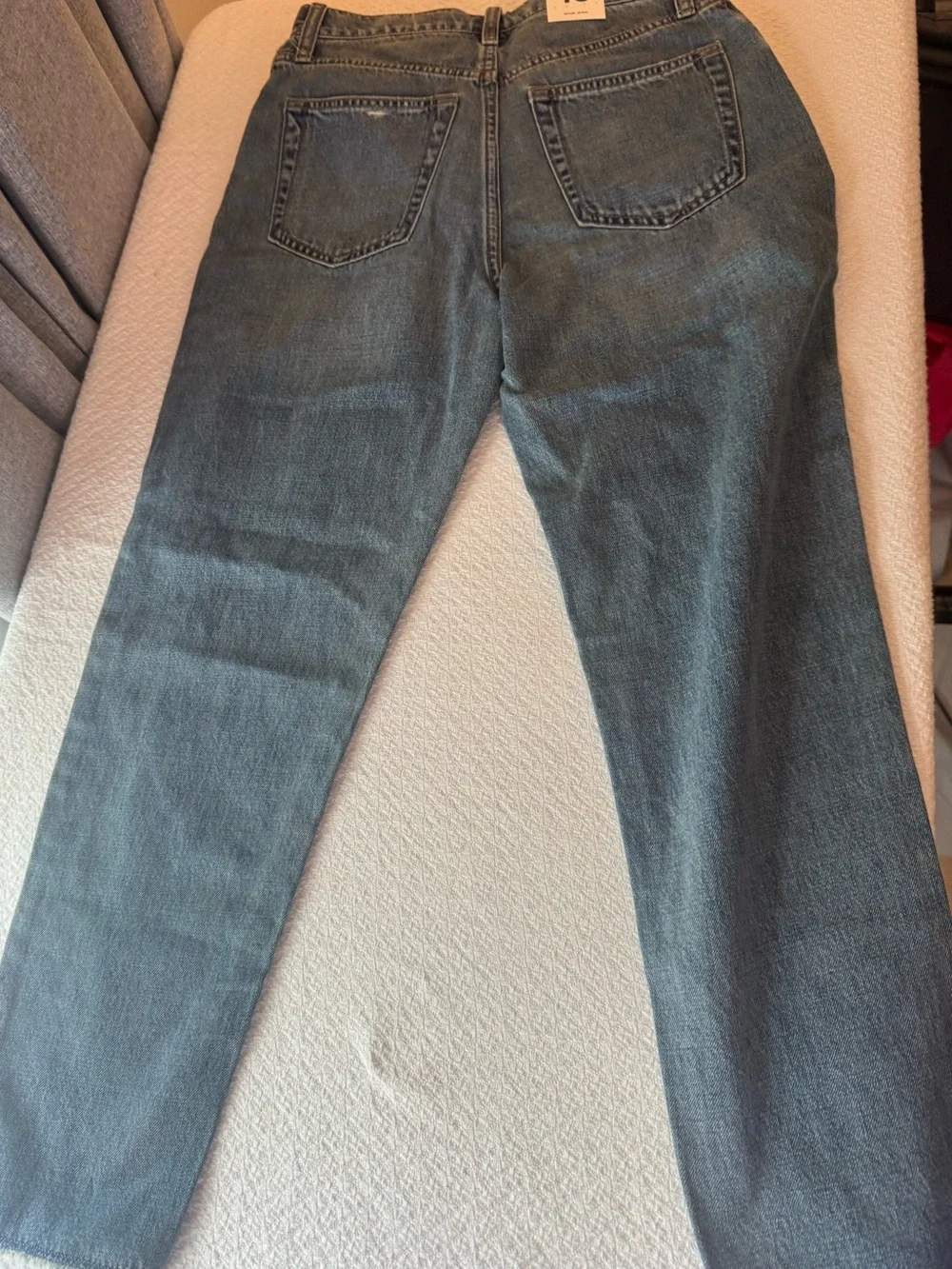 GAP Men's Slim Straight Jeans - Faded Blue Denim